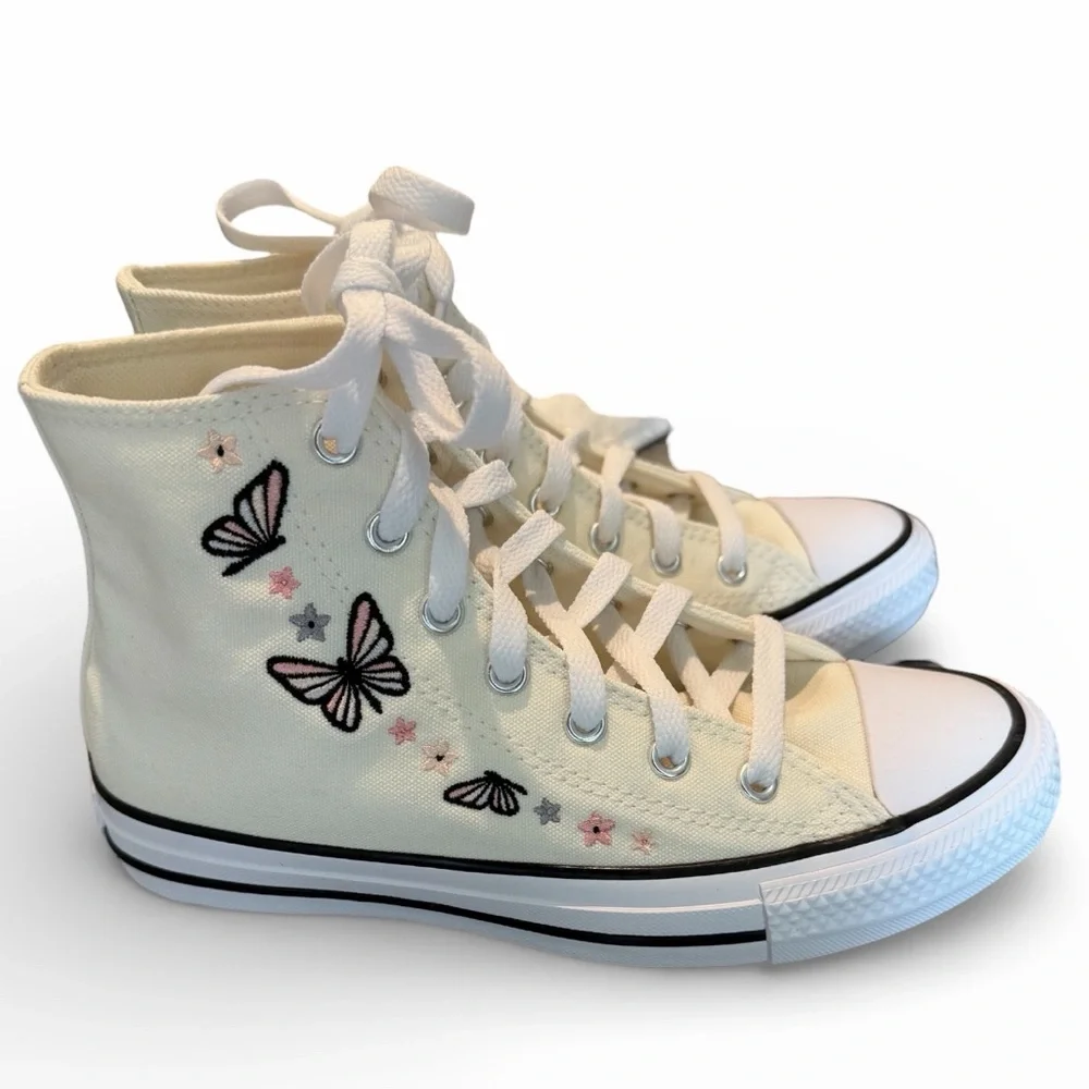 NWOT Converse Chuck Taylor All Star Butterflies Sneakers - Picture 8 of 13